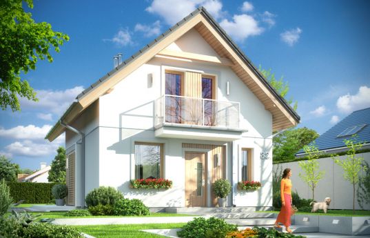 House plan Olenka - front visualization 