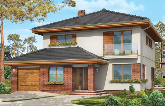 House plan Emerald 3 - front visualization