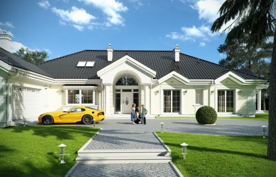 House plan Park Residence - front visualization 2