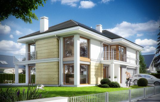 House plan Riviera 3 - front visualization 2
