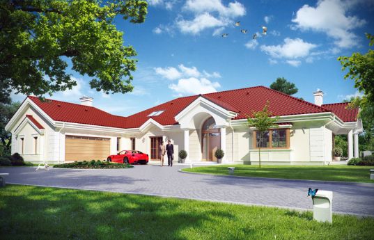 House plan Park Residence 2 - front visualization 2