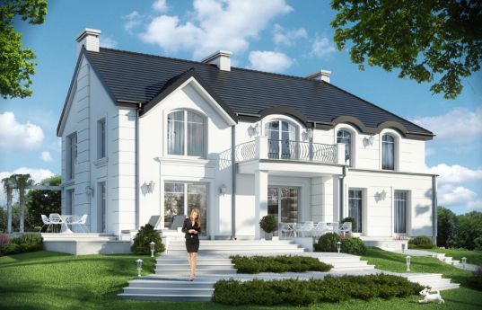House plan Villa Anna Maria - rear visualization