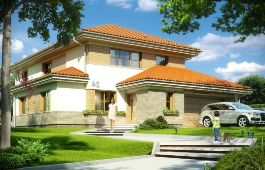 House plan Cassiopeia 6 - front visualization