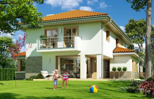 House plan Cassiopeia 6 - rear visualization