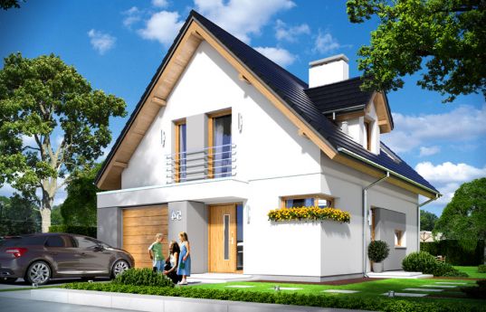 House plan Na swoim - front visualization