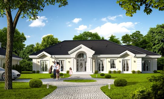 House plan Park Residence 4 - front visualization