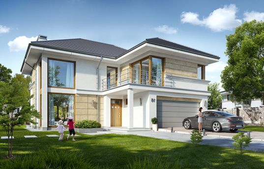 House plan Riviera 5 - front visualization