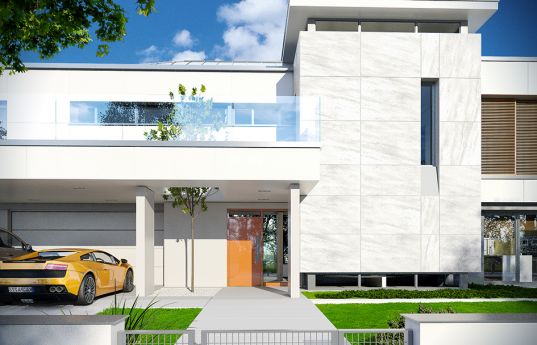 House plan Villa Florida - front visualization 2