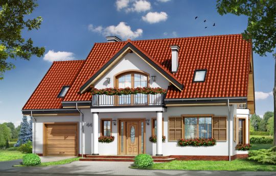 House plan Julka 4 - front visualization