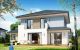 House plan Emerald 5 - rear visualization