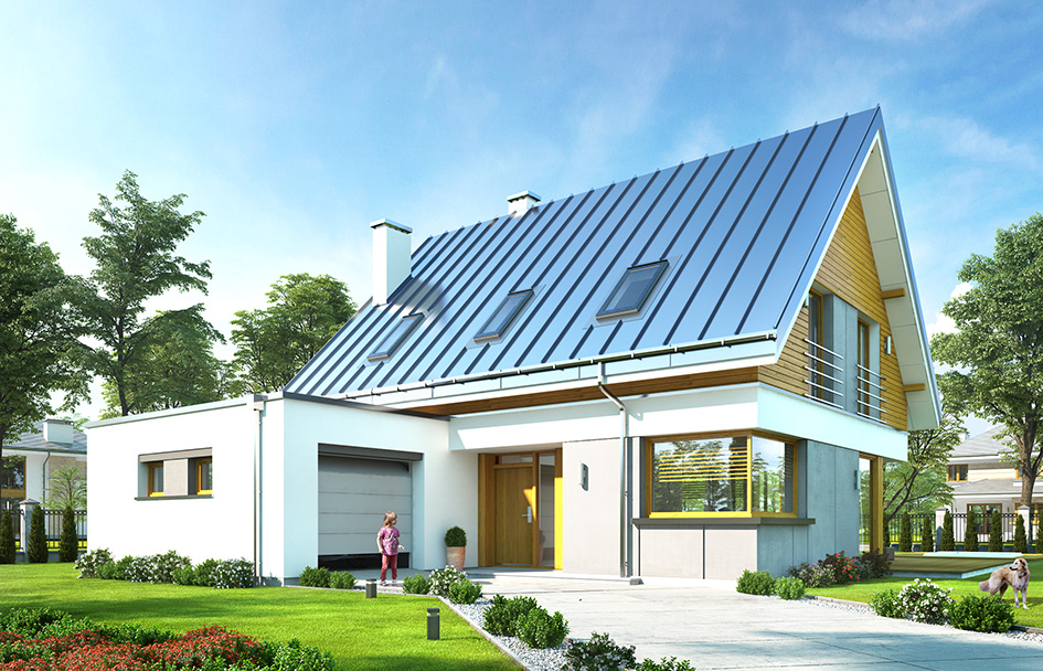 Viking House Plan  2 Story Modern Home Design with 3 Car Garage