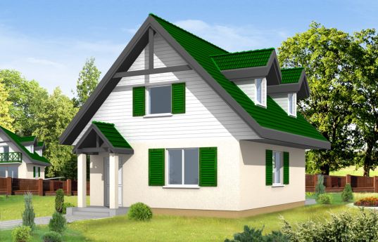 House plan D03 - front visualization